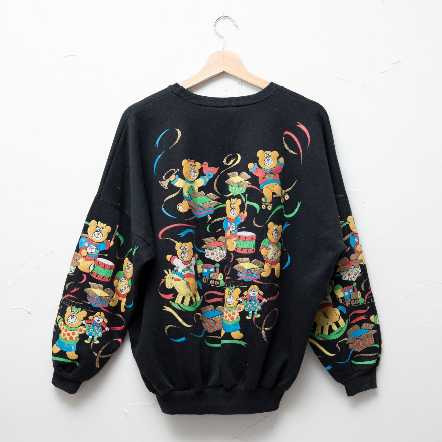 Christmas holiday teddy bear sweatshirt - medium