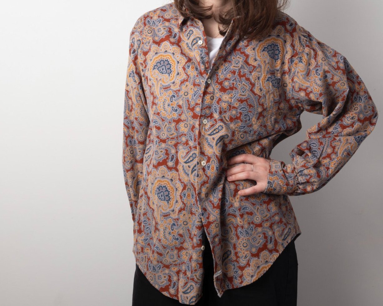 C.P. Company / Massimo Osti paisley corduroy shirt