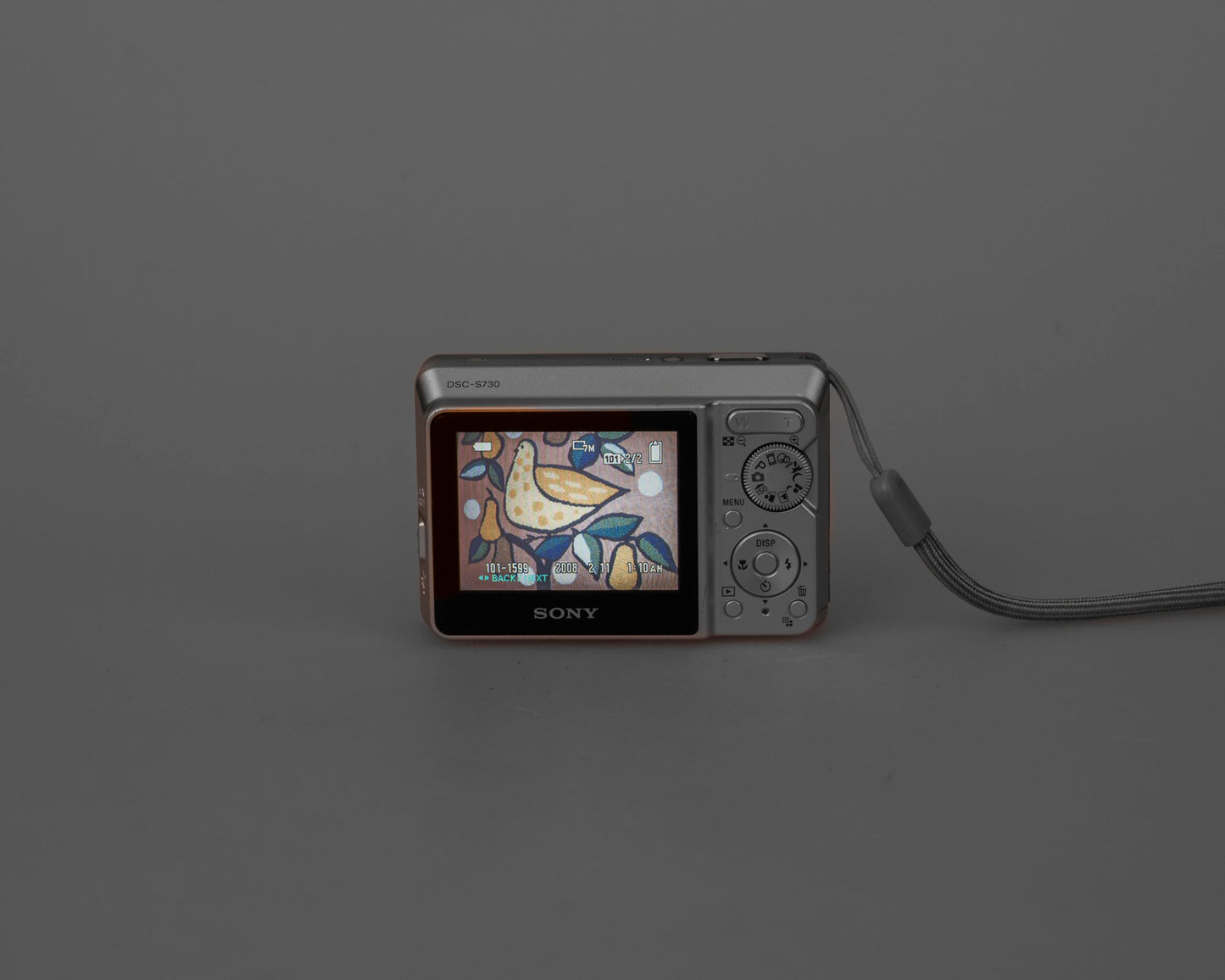 Sony Cyber-Shot DSC-S730 7.2 MP digicam w/ 2 GB memory card (uses AA batteries)