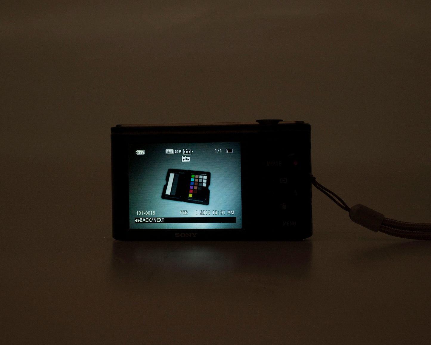 Sony Cyber-Shot DSC-W800 20MP digicam w/ 8 GB memory card + charger + battery (serial 0520910)