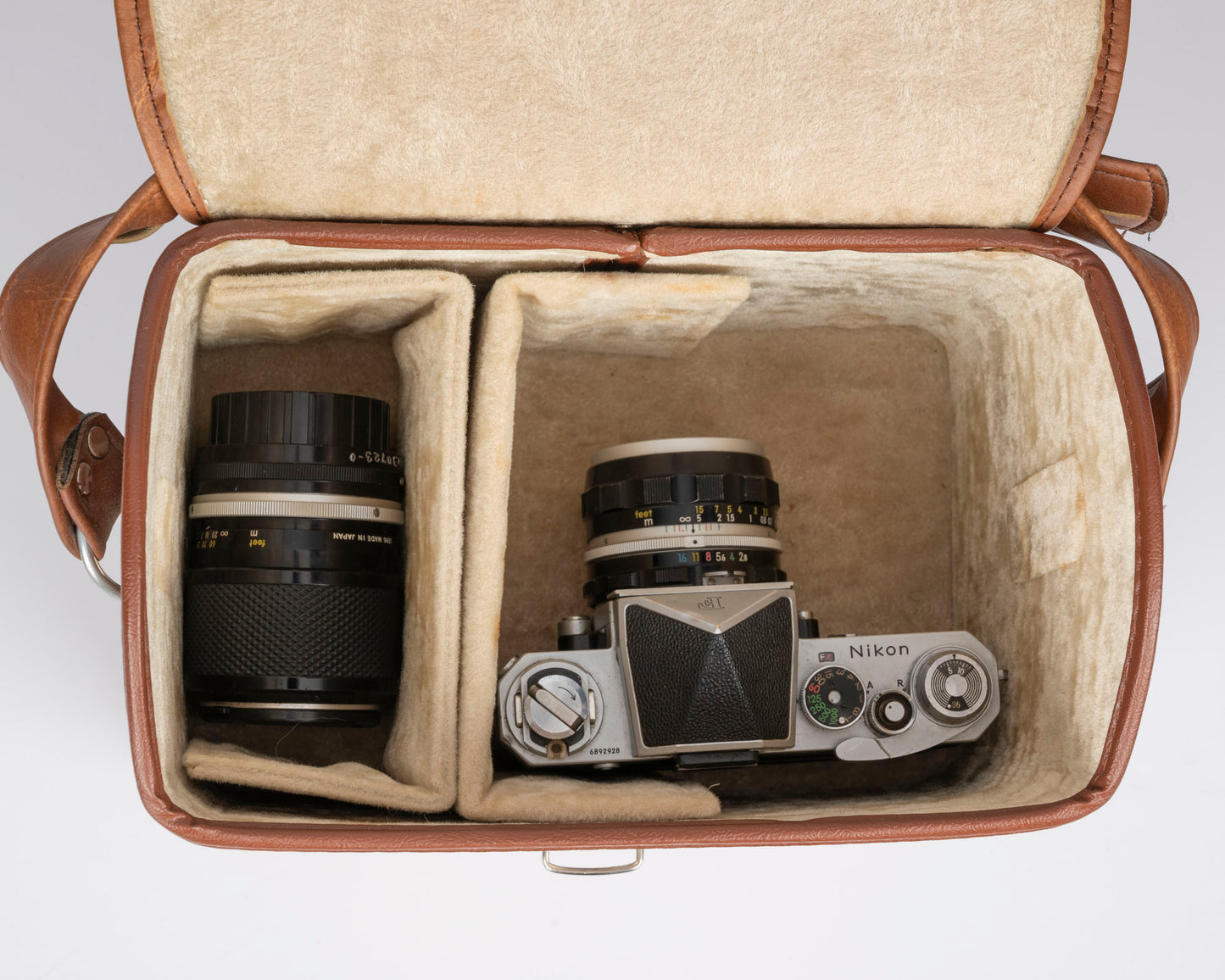 sac à main pour appareil photo en similicuir vintage des années 1970