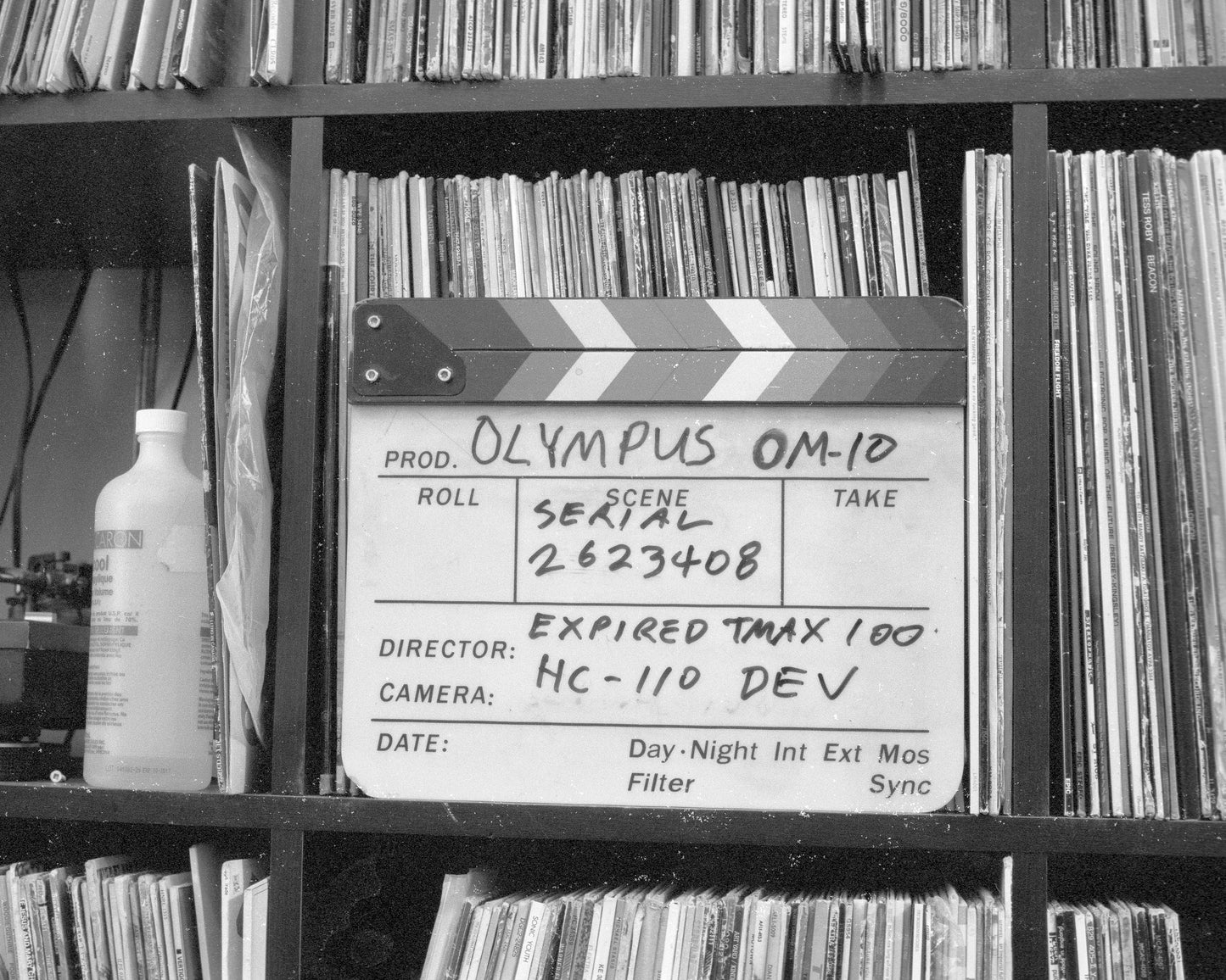 Test negative cropped. Note speckles are dust on negative (oops dropped it!) not the camera's fault