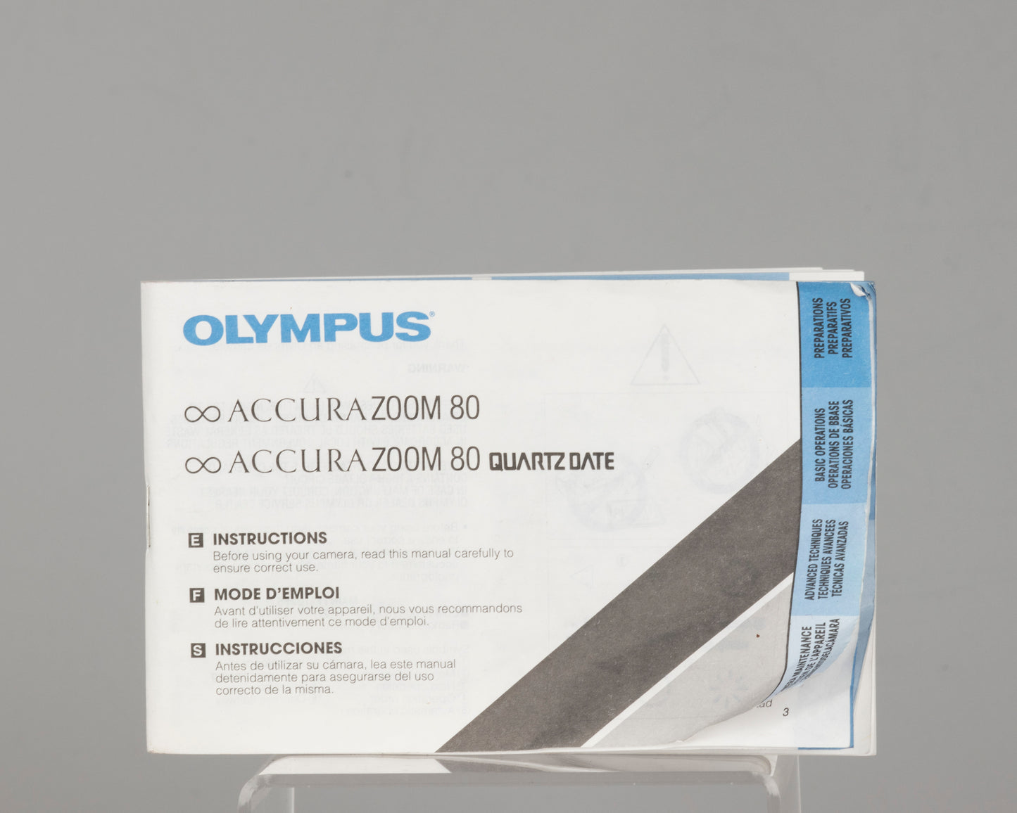 Olympus Infinity Accura Zoom 80 35mm camera with case and manual (serial 5410657)