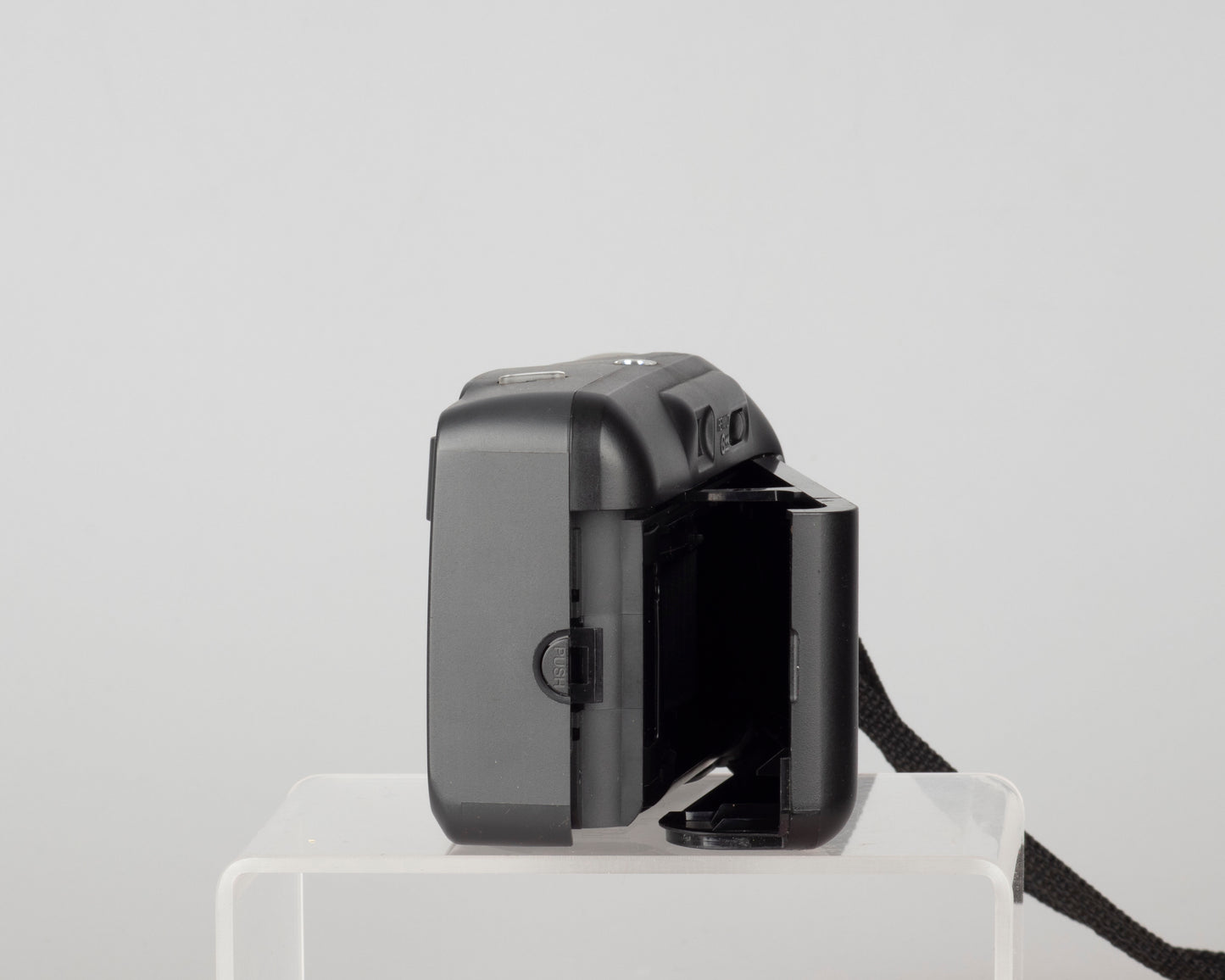 Fujifilm Clear Shot Plus 35mm film camera (black strap)