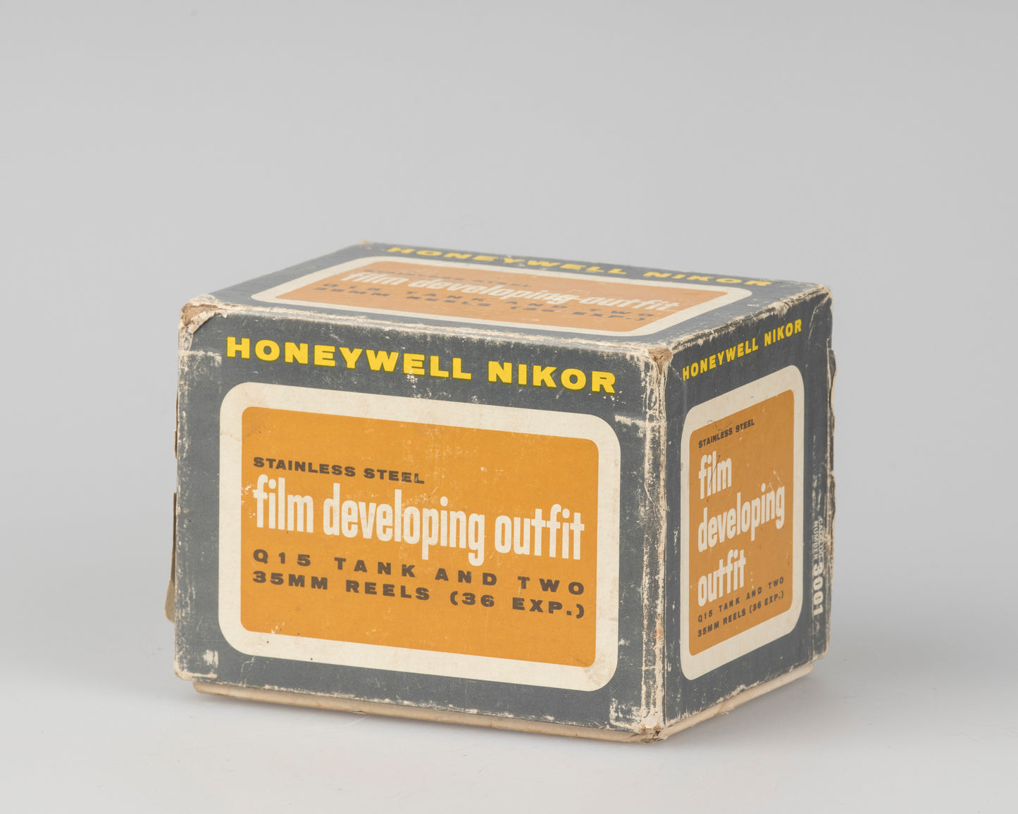 Honeywell Nikor Q15 stainless steel film developing tank with two 35mm reels