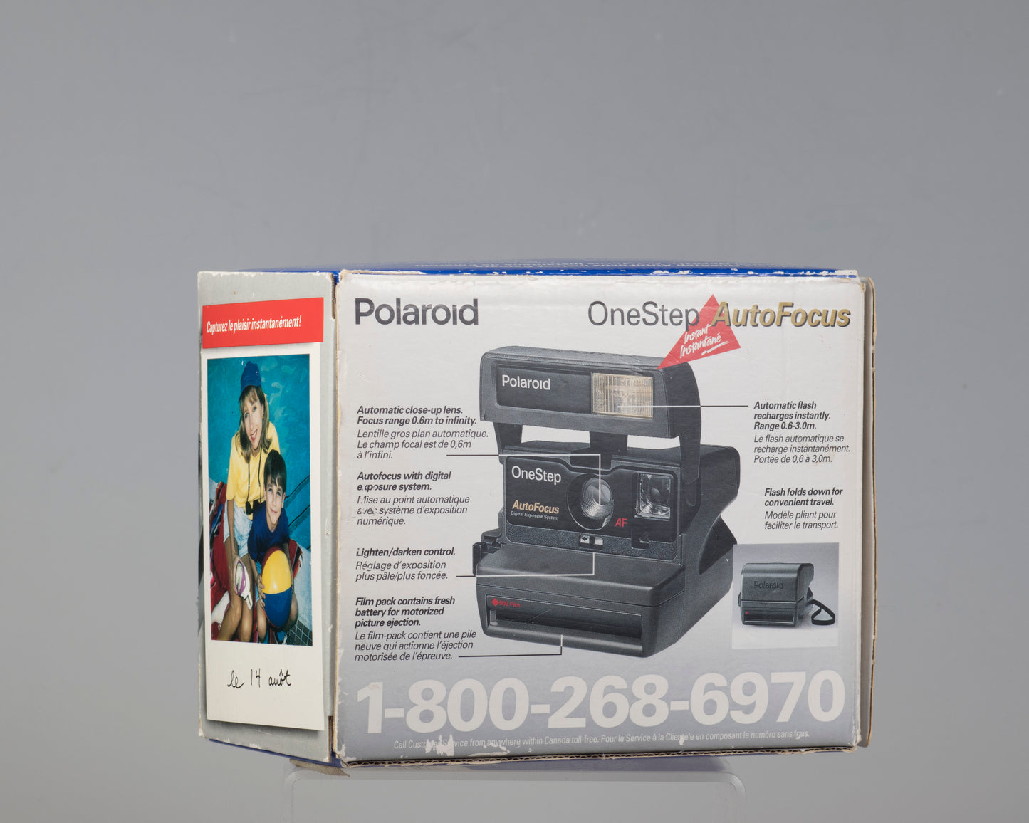 Polaroid OneStep AutoFocus instant camera w/original box and manual