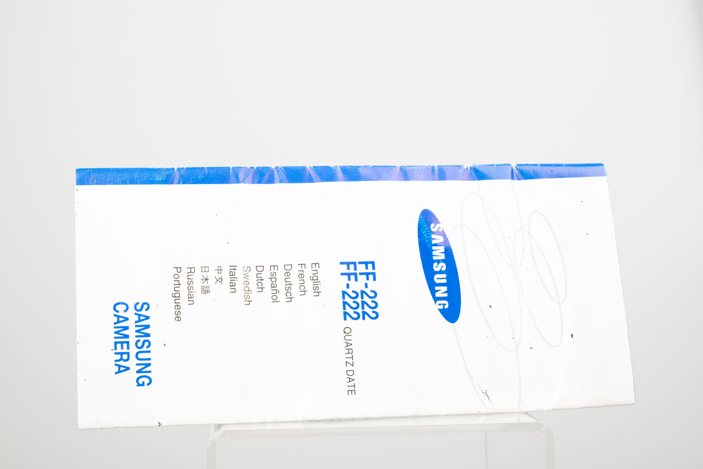 Samsung FF-222 35mm film camera w/ case and manual