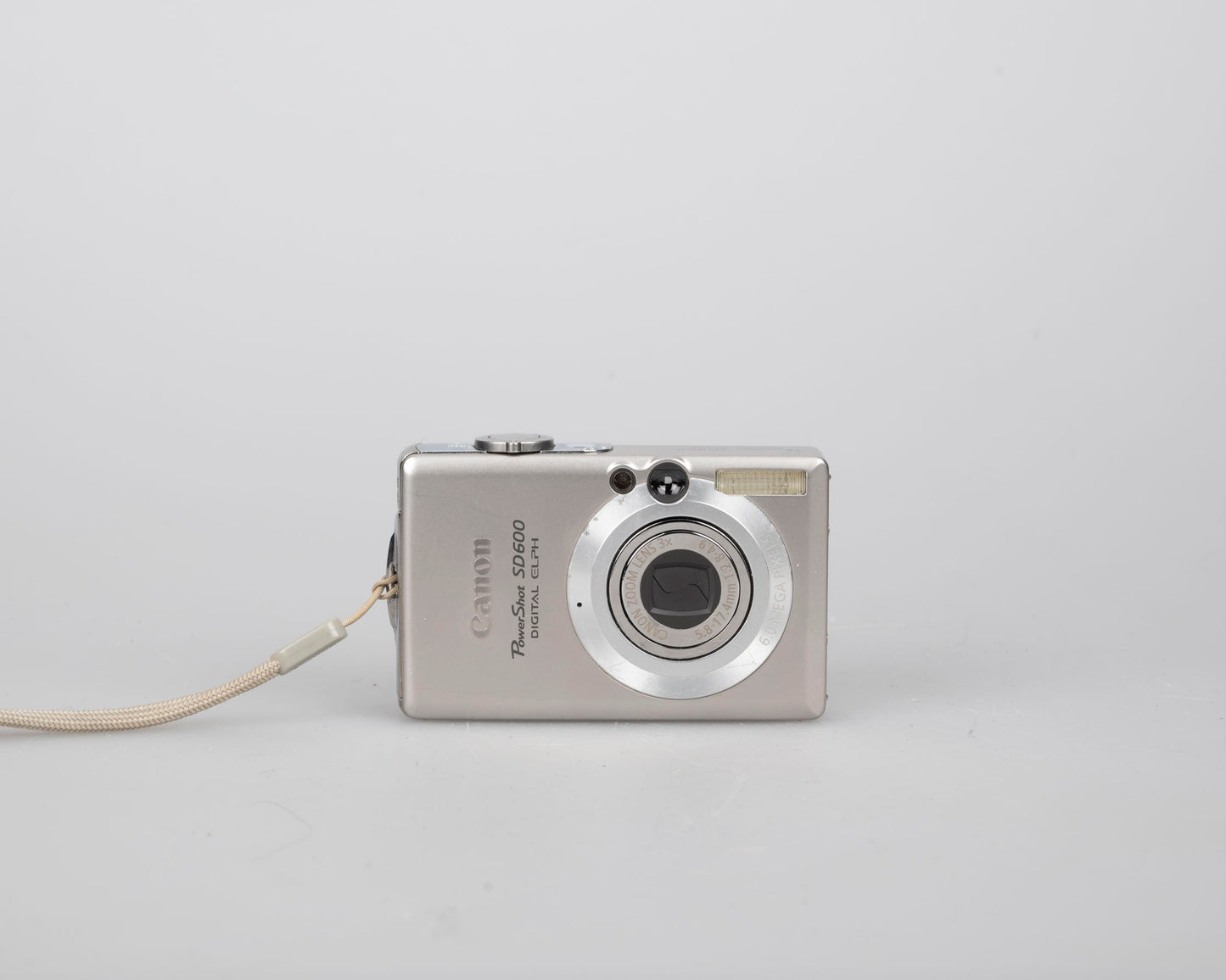 Appareil photo numérique Canon Powershot SD600 Digital Elph 6MP CCD avec carte SD 2 Go + batterie + chargeur