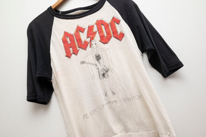 T-shirt de la tournée AC/DC « Flick of the Switch » des années 1980