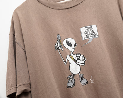T-shirt alien "Emmène-moi chez ton chef" XL
