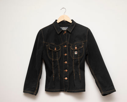 Kenzo Jeans black denim jacket women's medium