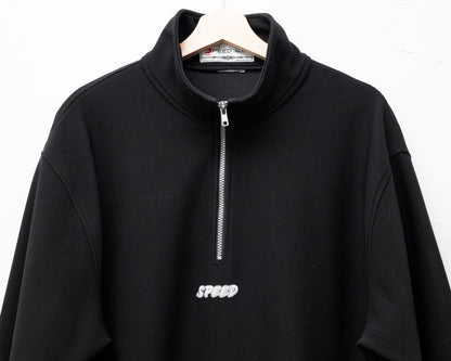 Speed half-zip y2k ribbed sweatshirt - XL