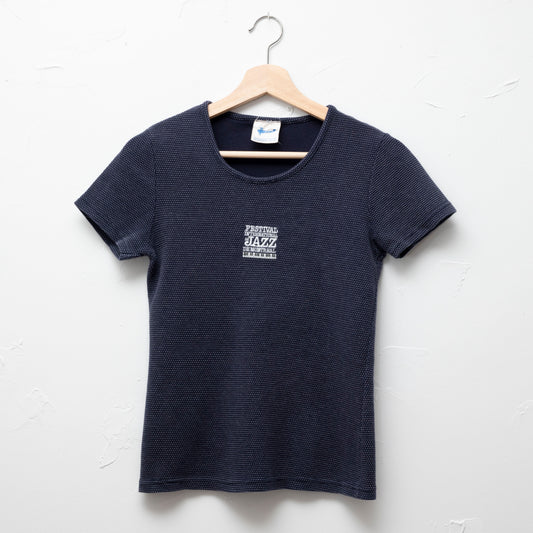 Montreal Jazz Festival t-shirt scoop neck purple women's small fitted top 