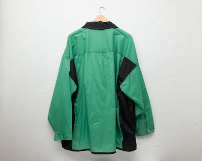 Green nylon zip XL jacket