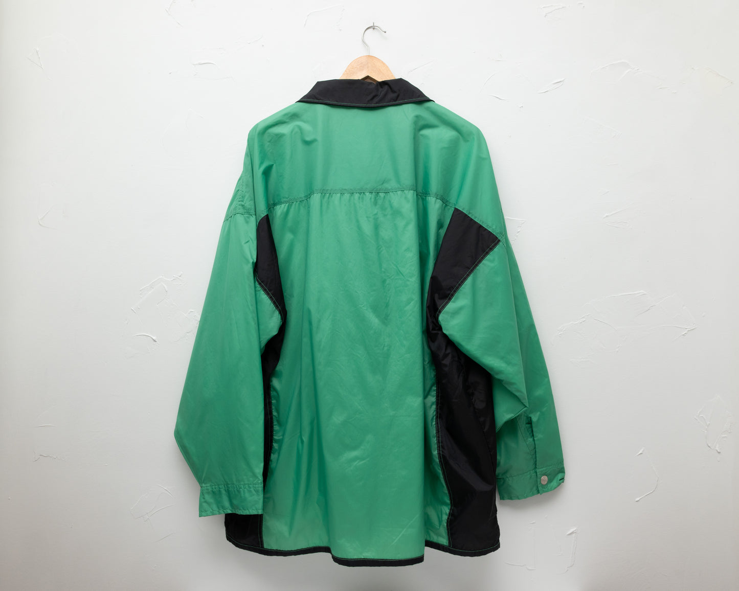Veste XL zippée en nylon vert