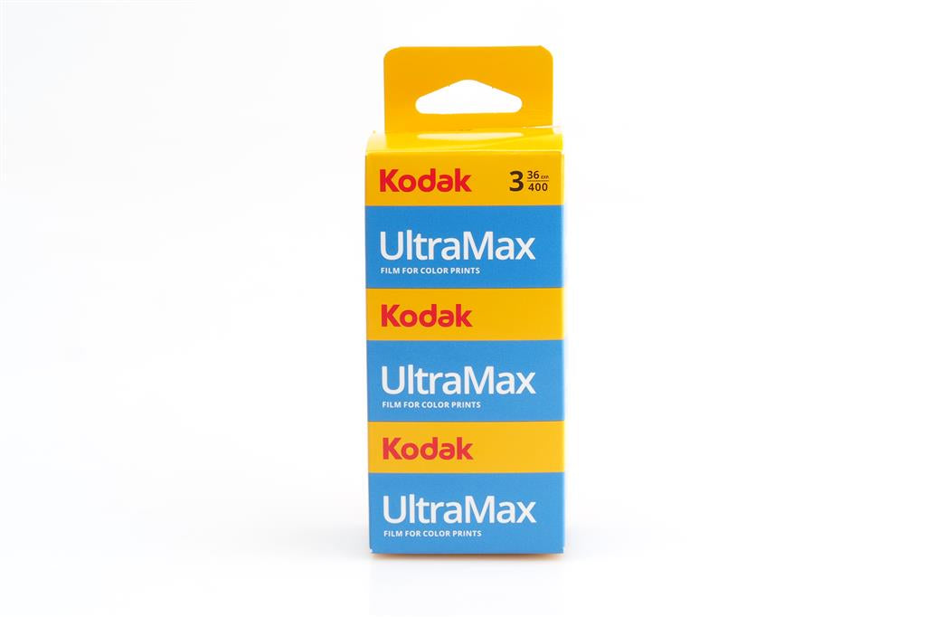 Kodak UltraMax 400 Color Negative Film 3-Pack (35mm, 36-exp, ISO 400, 3 rolls)