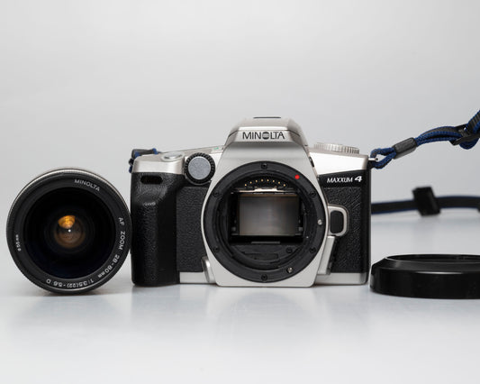 Minolta Maxxum 4 35mm film SLR w/ 28-80mm lens (serial 39314484)