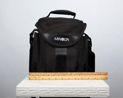 Minolta compact black camera shoulder bag