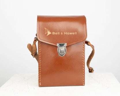 Bell and Howell 8mm movie outfit w/ Model 323 8mm camera + leather case + movie lights +  original wooden case