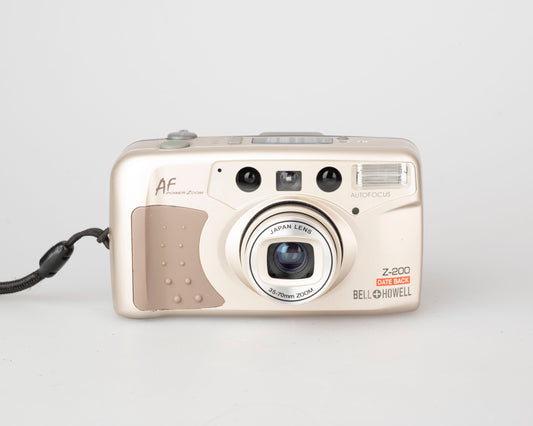 Bell and Howell Z-200 autofocus 35mm camera w/ case (serial A3702522)