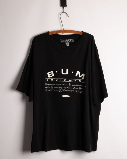 BUM B.U.M. Equipment t-shirt vintage 90s oversized XL black 