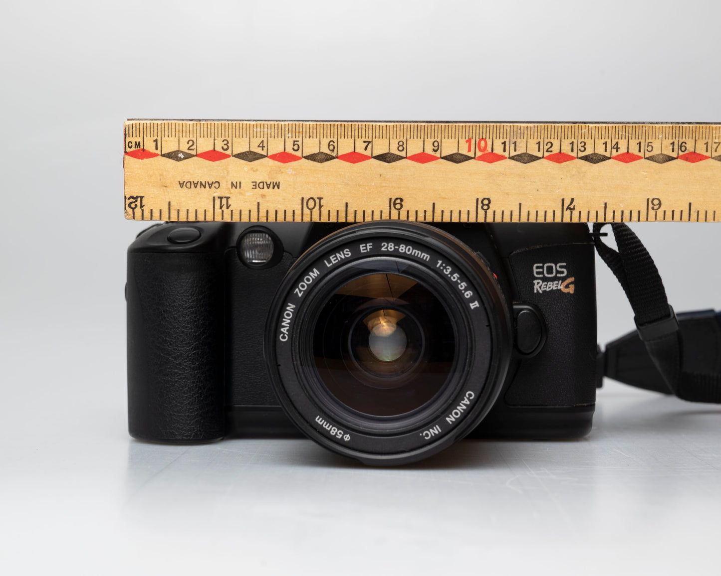 Canon EOS Rebel G 35mm film SLR w/ Canon EF 28-80 lens (serial 4527686)