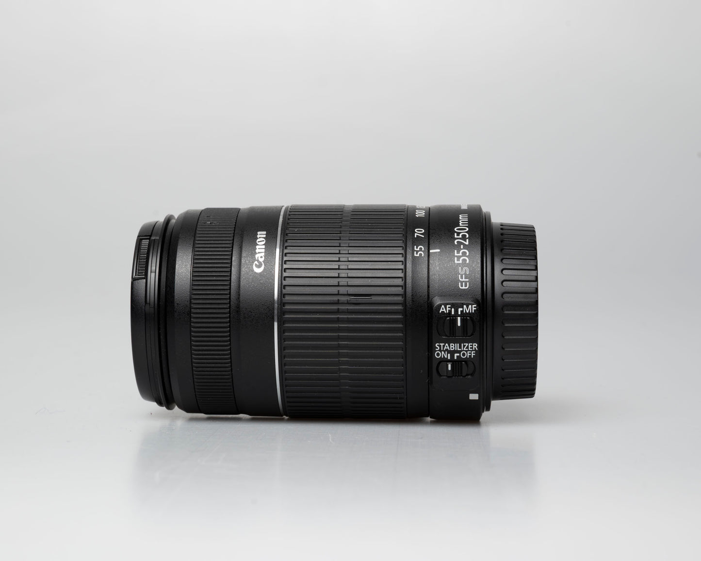 Canon EF-S 55-250mm f/4-5.6 IS II lens, side view