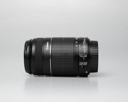 Canon EF-S 55-250mm f/4-5.6 IS II lens, side view