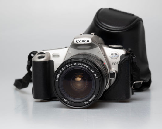 Canon EOS Rebel 2000 35mm film SLR w/ Canon EF 35-80 lens + ever-ready case
