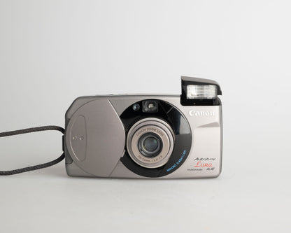Appareil photo argentique Canon Autoboy Luna 35 mm avec étui + télécommande (série 7422412)
