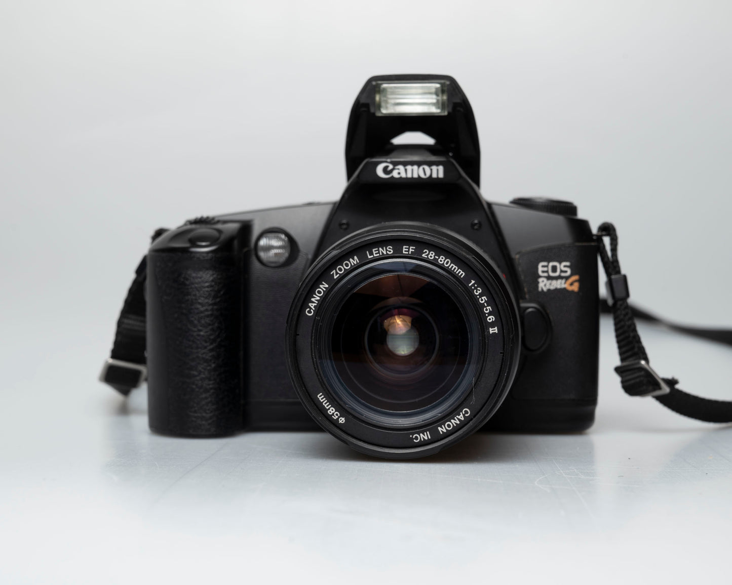 Canon EOS Rebel G 35mm film SLR w/ Canon EF 28-80mm lens (serial 1062789)