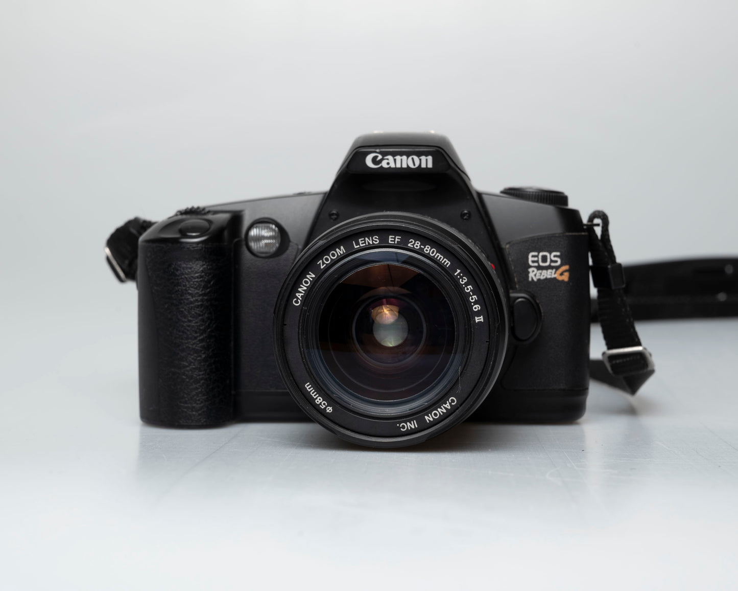 Canon EOS Rebel G 35mm film SLR w/ Canon EF 28-80mm lens (serial 1062789)