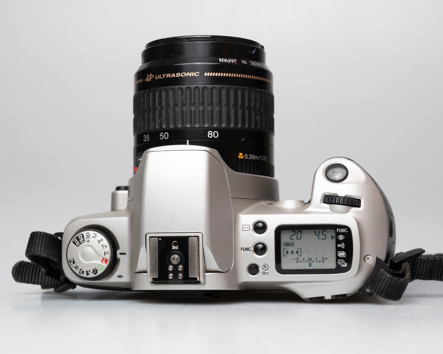 Canon EOS Rebel G 35mm film SLR w/ Canon EF 35-80 lens (serial 5907578)