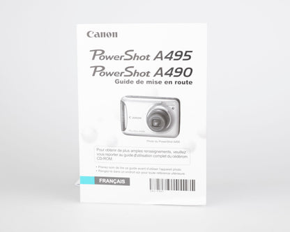Canon Powershot A490 digicam 10 MP CCD sensor w/ original box + manuals + 2GB SD card (uses AA batteries)