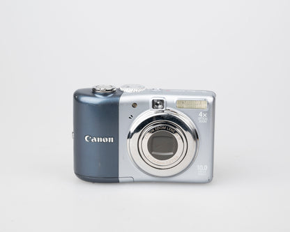 Canon Powershot A1000 IS digicam 10 MP CCD sensor (uses AA batteries and SD memory cards)