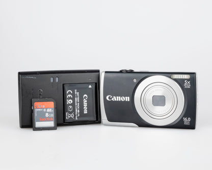 Appareil photo numérique Canon Powershot A2600 avec capteur CCD 16MP avec carte SD 8 Go + batterie + chargeur