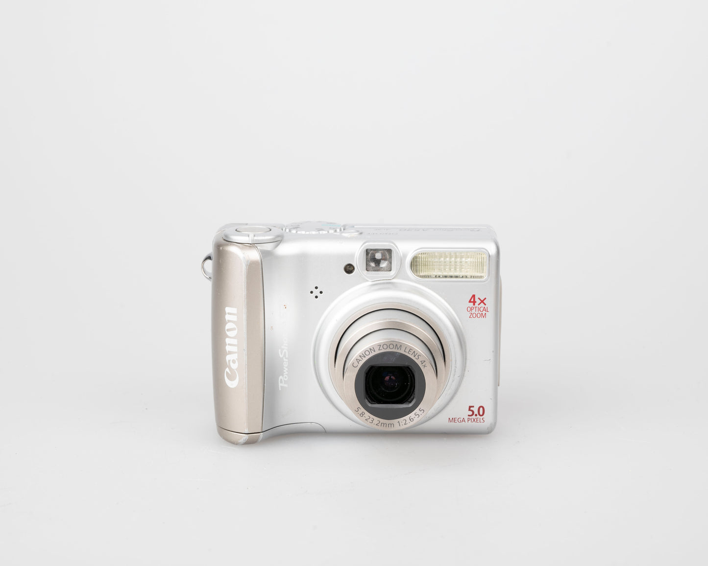 Appareil photo numérique Canon Powershot A530 avec capteur CCD 5 MP (utilise des piles AA et des cartes mémoire SD)