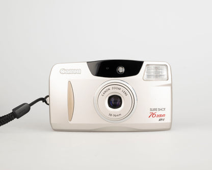 Canon Sure Shot 76 Zoom 35mm film camera w/ case + manual (serial 4663807)