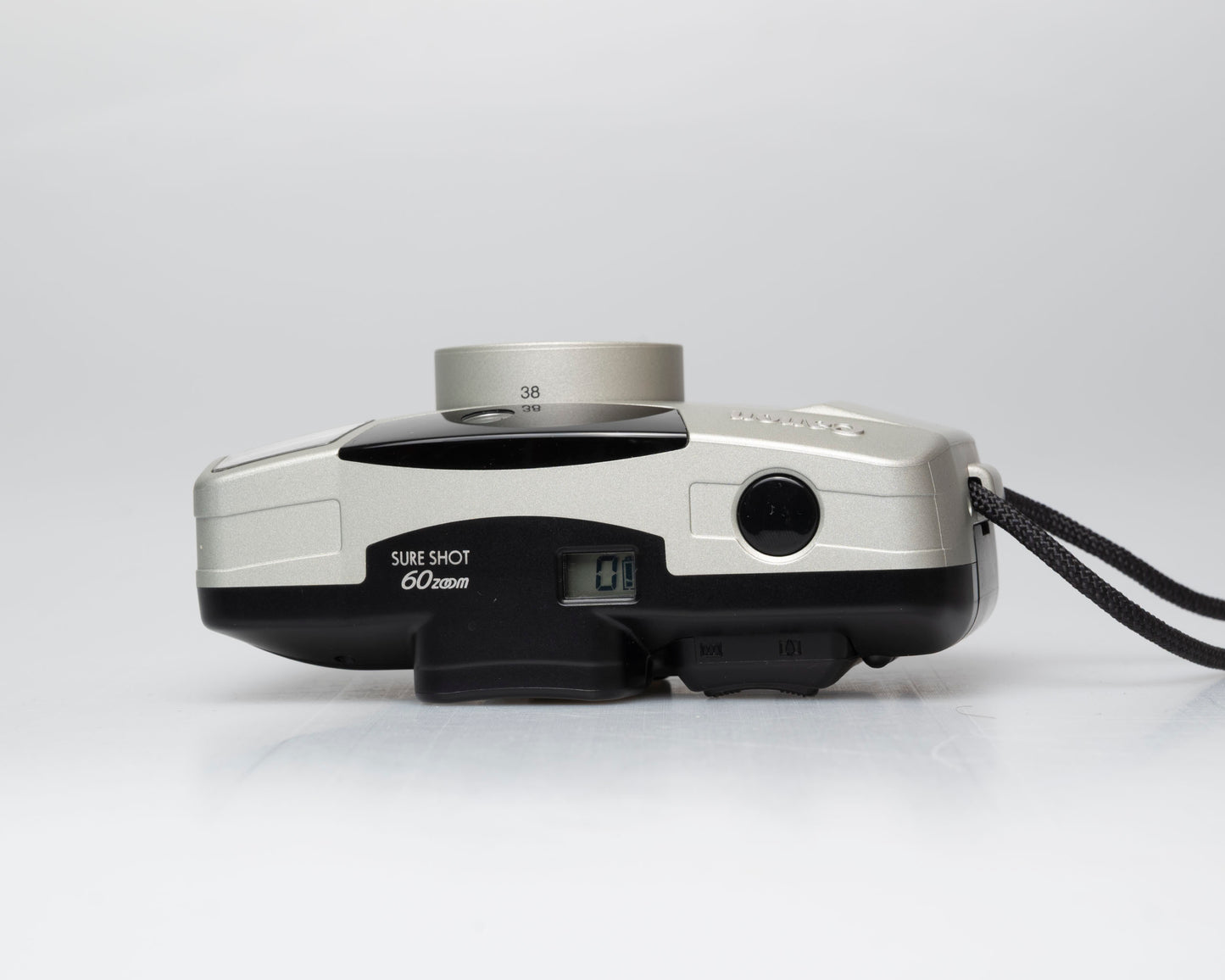 Canon Sure Shot 60 Zoom appareil photo argentique 35mm avec étui (numéro de série 4103382)