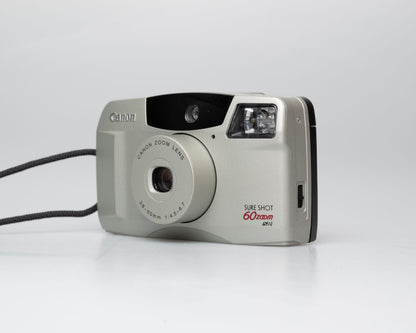 Canon Sure Shot 60 Zoom appareil photo argentique 35mm avec étui (numéro de série 4103382)