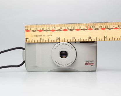 Canon Sure Shot 60 Zoom appareil photo argentique 35mm avec étui (numéro de série 4103382)