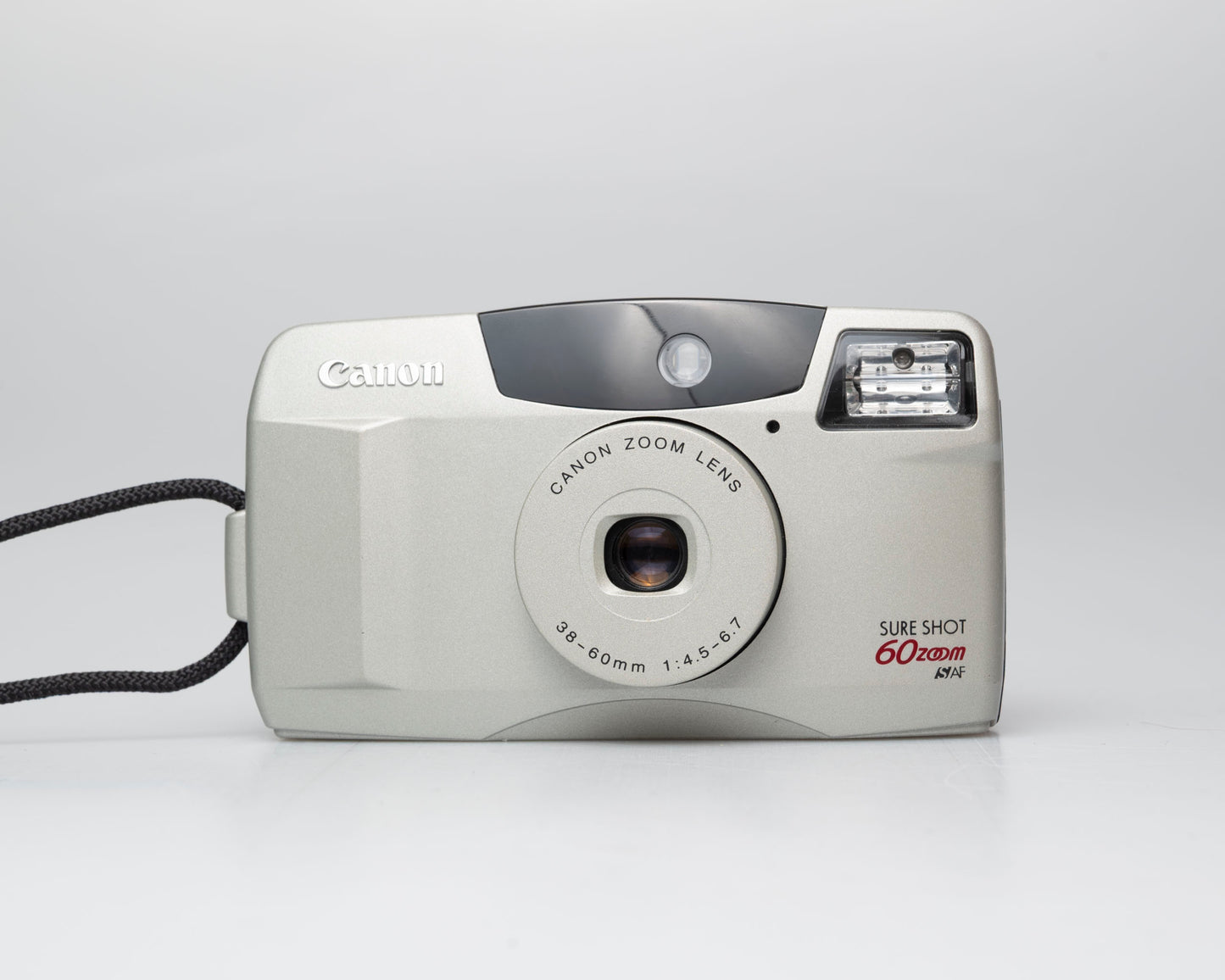 Canon Sure Shot 60 Zoom appareil photo argentique 35mm avec étui (numéro de série 4103382)
