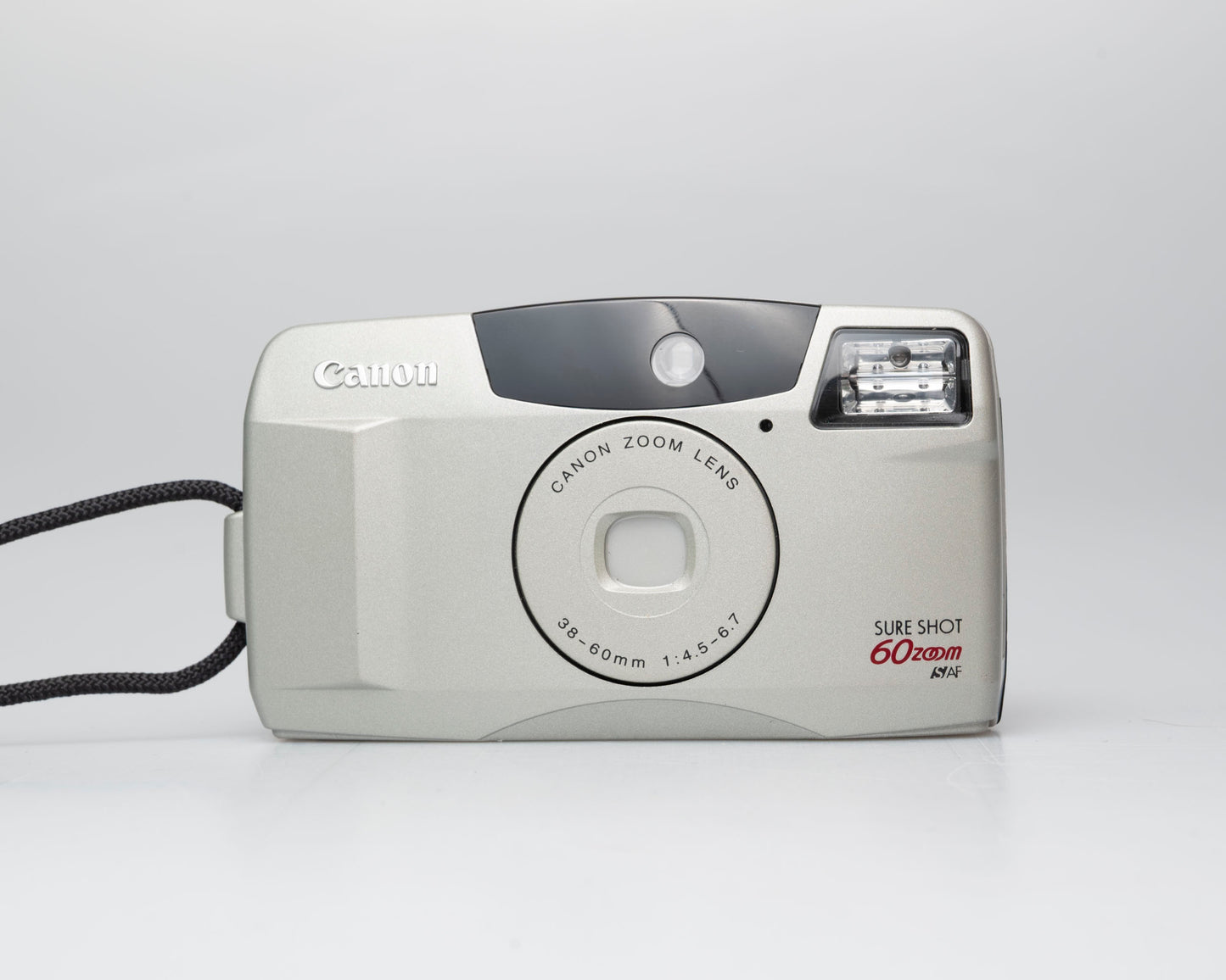 Canon Sure Shot 60 Zoom appareil photo argentique 35mm avec étui (numéro de série 4103382)