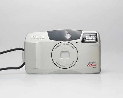 Canon Sure Shot 60 Zoom appareil photo argentique 35mm avec étui (numéro de série 4103382)
