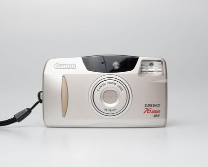 Canon Sure Shot 76 Zoom 35mm film camera w/ case (serial 4380166)