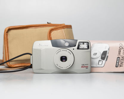 Canon Sure Shot 60 Zoom appareil photo argentique 35mm avec étui (série 47503086)