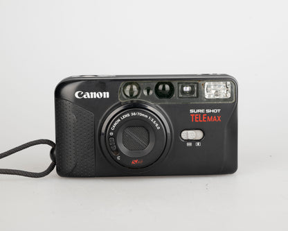 Appareil photo argentique Canon Sure Shot Tele Max 35 mm avec étui (série 5559377)