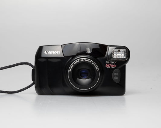 Appareil photo Canon Sure Shot 80 Télé 35mm avec étui (numéro de série 9413109)