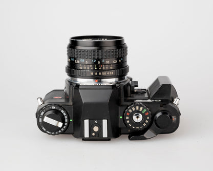 Appareil photo reflex à film Chinon CG-5 35 mm avec objectif Tokina 28 mm (série 324283)