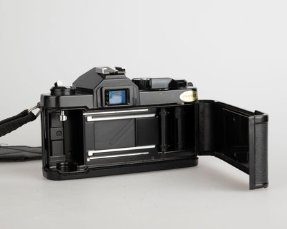 Chinon CM-4s 35mm film SLR camera w/ 50mm f1.9 lens + ever-ready case (serial 359792)